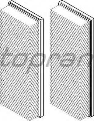 Воздушный фильтр TOPRAN 400 317