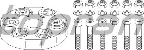 Карданный шарнир TOPRAN 400 238
