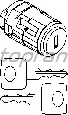 Личинка замка зажигания TOPRAN 401 792