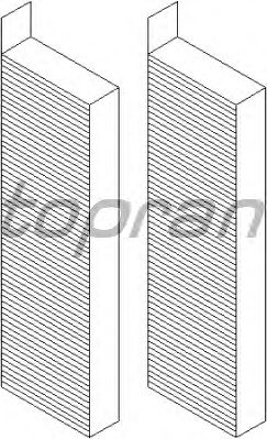Фильтр салона TOPRAN 722 261