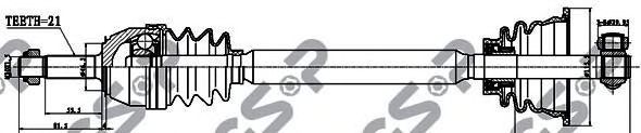 Приводний вал GSP 250024