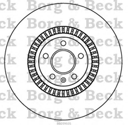 Гальмівний диск BORG & BECK BBD5992S