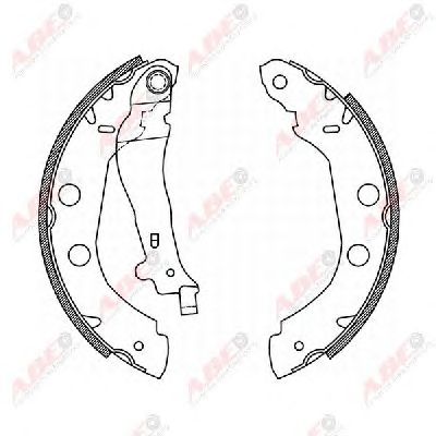 Тормозные колодки ABE C01002ABE