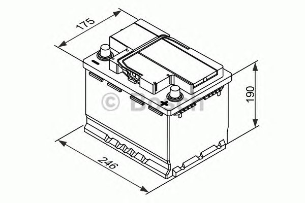 Стартерная аккумуляторная батарея BOSCH 0 092 T30 050 T3