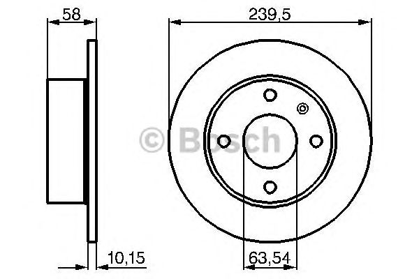 Тормозной диск BOSCH 0 986 478 072