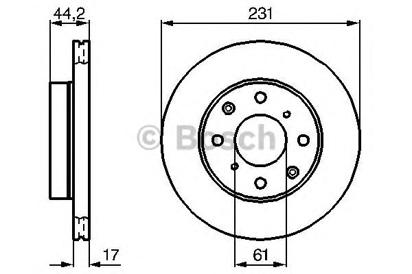 Тормозной диск BOSCH 0 986 478 203