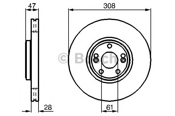 Тормозной диск BOSCH 0 986 479 199