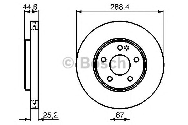 Тормозной диск BOSCH 0 986 479 234