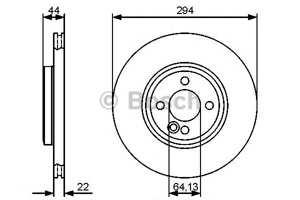 Тормозной диск BOSCH 0 986 479 438