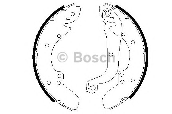 Тормозные колодки BOSCH 0 986 487 128