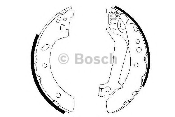 Гальмівні колодки BOSCH 0 986 487 561