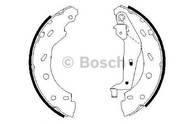 Тормозные колодки BOSCH 0 986 487 600