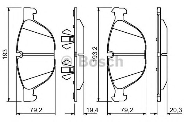 Тормозные колодки BOSCH 0 986 494 307