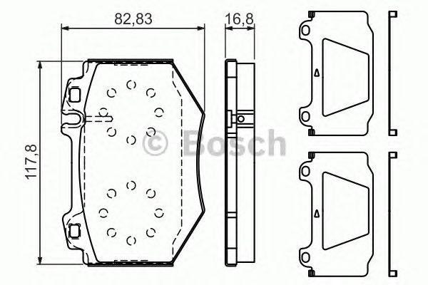 Тормозные колодки BOSCH 0 986 494 352
