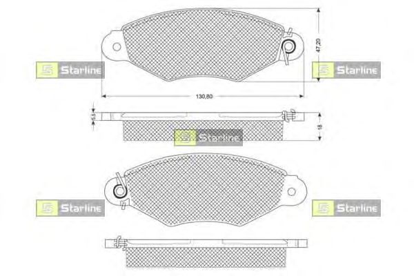 Тормозные колодки STARLINE BD S181