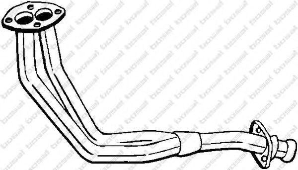 Труба выхлопного газа BOSAL 829-947
