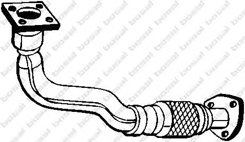 Труба выхлопного газа BOSAL 753-177