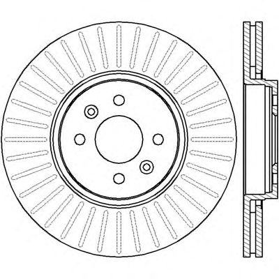 Тормозной диск BENDIX 562410B