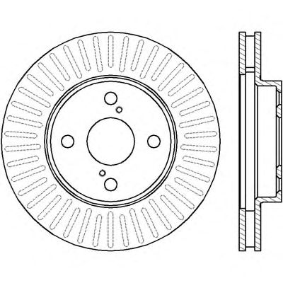 Тормозной диск BENDIX 562414B
