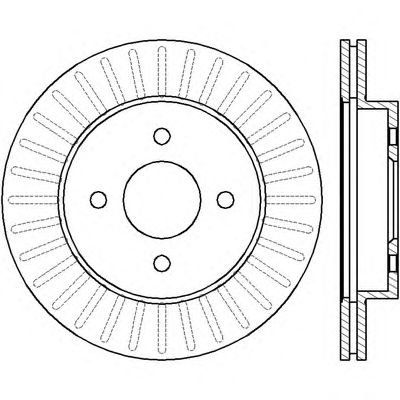 Тормозной диск BENDIX 562424B
