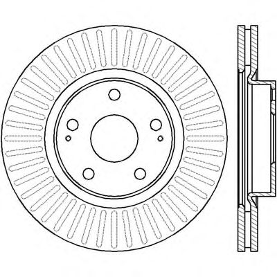 Тормозной диск BENDIX 562430B