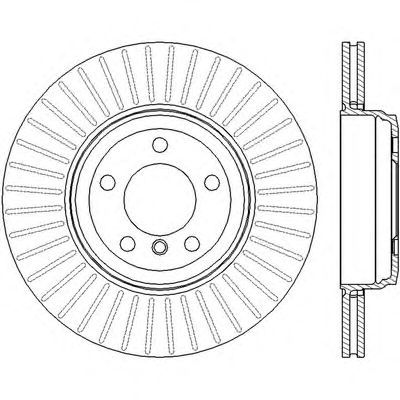 Тормозной диск BENDIX 562437B