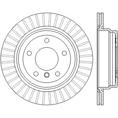 Тормозной диск BENDIX 562442B
