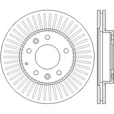 Тормозной диск BENDIX 562446B