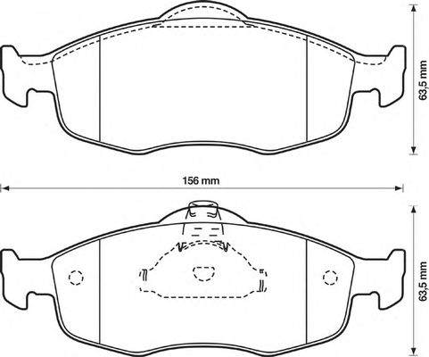 Тормозные колодки BENDIX 571832B
