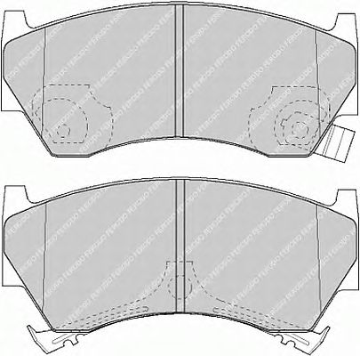 Тормозные колодки FERODO FDB1103