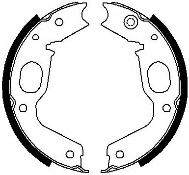 Тормозные колодки ручника FERODO FSB663