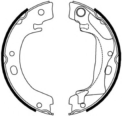 Тормозные колодки ручника FERODO FSB4011