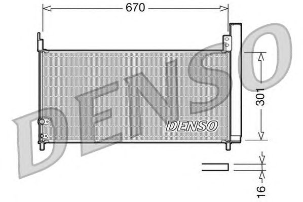 Радиатор кондиционера DENSO DCN50037