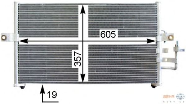 Радиатор кондиционера HELLA 8FC 351 302-341