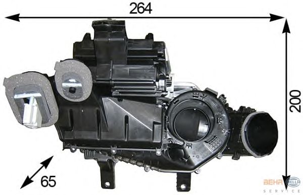Випарник кондиціонера HELLA 8FV 351 330-171