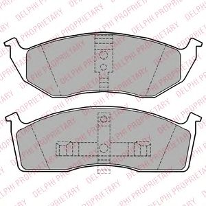 Тормозные колодки DELPHI LP1164