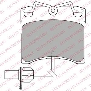 Тормозные колодки DELPHI LP1535