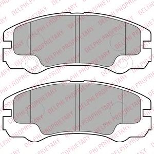 Тормозные колодки DELPHI LP1552