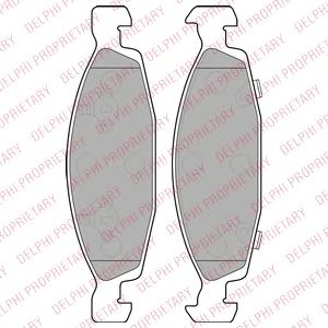 Тормозные колодки DELPHI LP1557