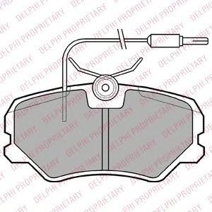 Тормозные колодки DELPHI LP1606
