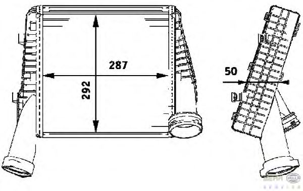 Интеркулер HELLA 8ML 376 723-481