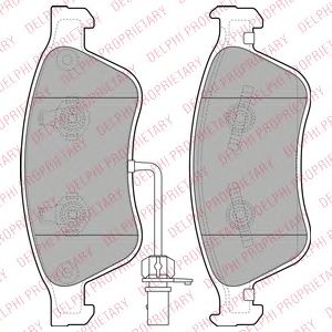 Тормозные колодки DELPHI LP2072