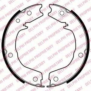 Тормозные колодки ручника DELPHI LS2007