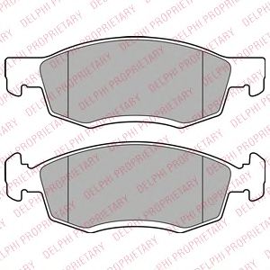 Тормозные колодки DELPHI LP2137