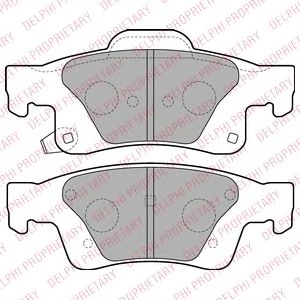 Тормозные колодки DELPHI LP2251