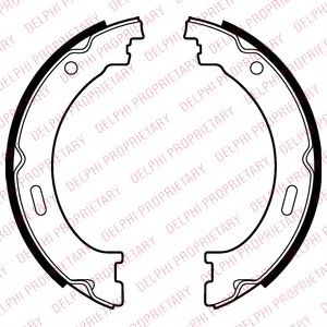 Тормозные колодки ручника DELPHI LS2041
