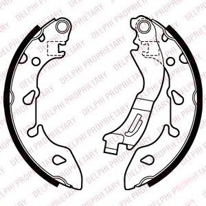 Тормозные колодки DELPHI LS2047