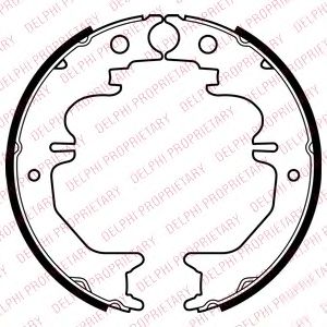 Тормозные колодки ручника DELPHI LS2053