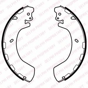 Тормозные колодки DELPHI LS2057