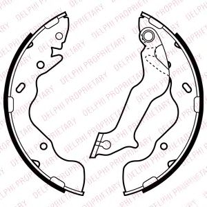 Тормозные колодки DELPHI LS2059